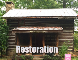 Historic Log Cabin Restoration  Chesapeake City, Virginia